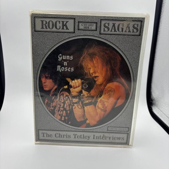 GUNS N ROSES 2 - Chris Tetley Rock Saga Interview Picture Disc LP - Picture 1 of 3